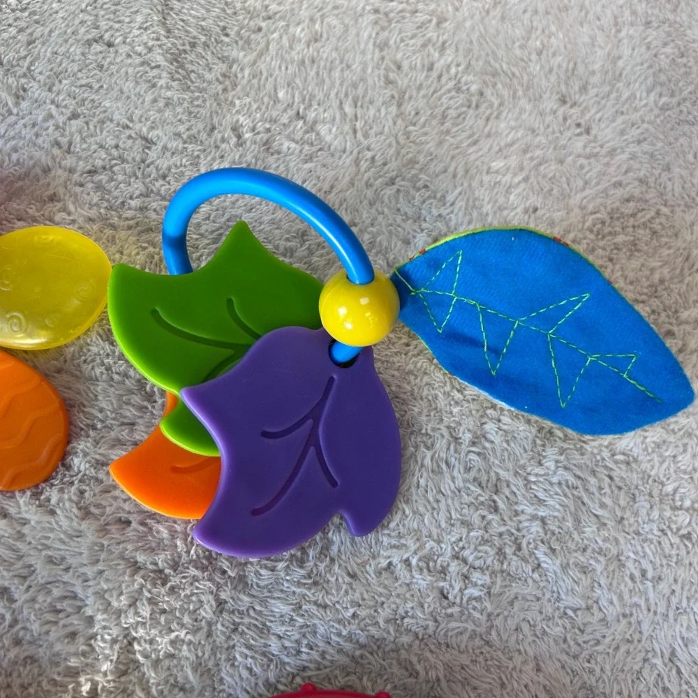 Vintage Baby Einstein Sassy Baby Toy Lot 4pc Rattle Developmental Rattle Teether